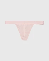 G-String Panty with Logo Band Iced Lilac