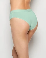 Hipster Panty with Logo Band Mist Green