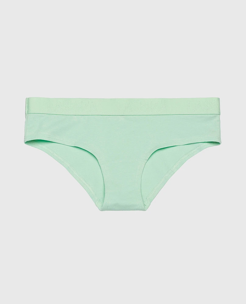 Hipster Panty with Logo Band Mist Green