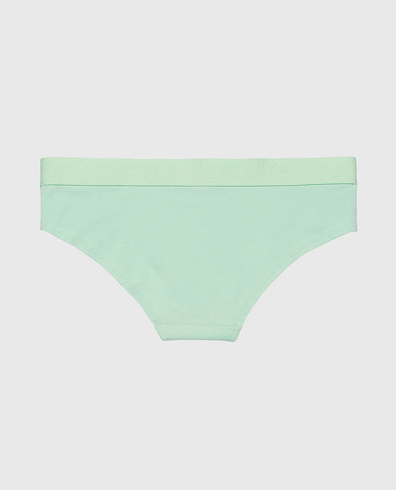 Hipster Panty with Logo Band Mist Green