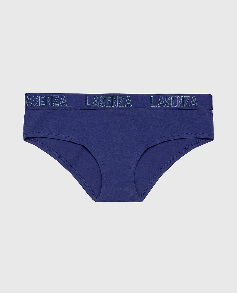 Hipster Panty with Logo Band Dusk Blue