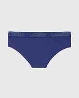 Hipster Panty with Logo Band Dusk Blue