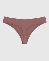 Thong Panty with Bow in Dusty Cedar