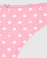 Thong Panty with Bow in LS Dot