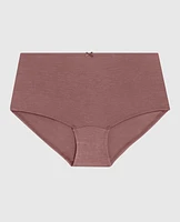Boyshort Panty with Bow in Dusty Cedar