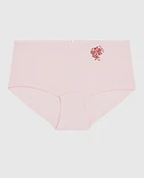 Boyshort Panty with Bow Pink-A-Boo
