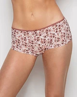 Boyshort Panty with Bow Spring Floral