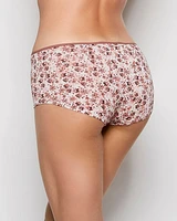 Boyshort Panty with Bow Spring Floral