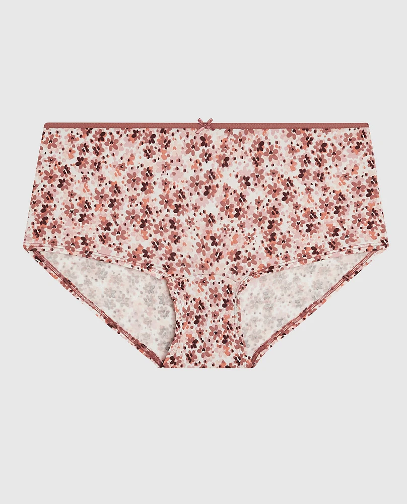 Boyshort Panty with Bow Spring Floral