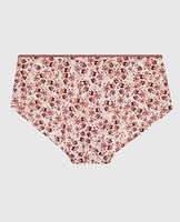 Boyshort Panty with Bow Spring Floral