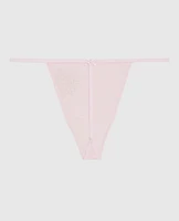 G-String Panty with Bow Pink-A-Boo