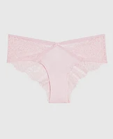 Lace Cheeky Panty Pink-A-Boo