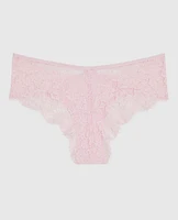 Lace Cheeky Panty Pink-A-Boo