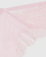 Lace Cheeky Panty Pink-A-Boo