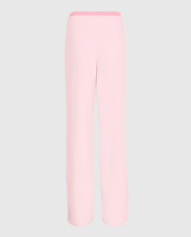 Pajama Pant with Rosette Pink