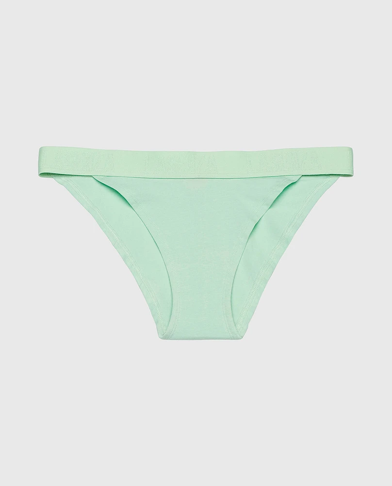 Cheeky Panty with Logo Band Mist Green