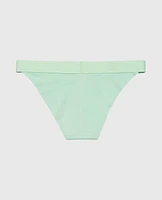 Cheeky Panty with Logo Band Mist Green