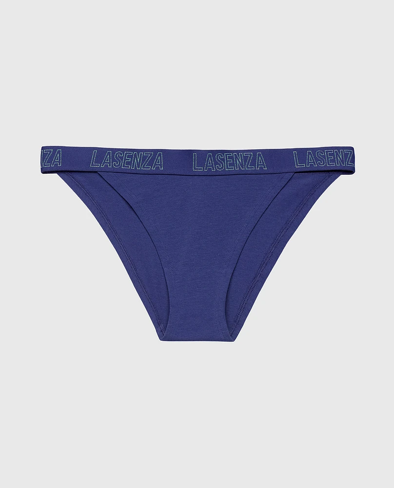 Cheeky Panty with Logo Band Dusk Blue