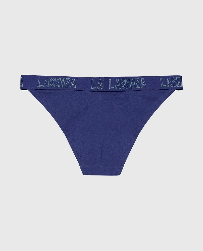 Cheeky Panty with Logo Band Dusk Blue
