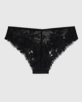 Lace Cheeky Panty Black