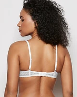 Unlined Lace Demi Bra Ivory