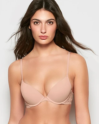 Push Up Bra with Lace Wing Evening Blush