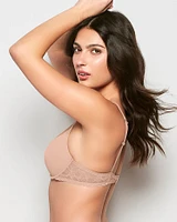 Push Up Bra with Lace Wing Evening Blush