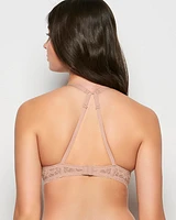 Push Up Bra with Lace Wing Evening Blush