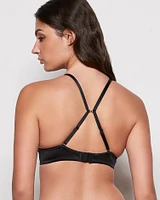 Lace Cup Push Up Bra Black
