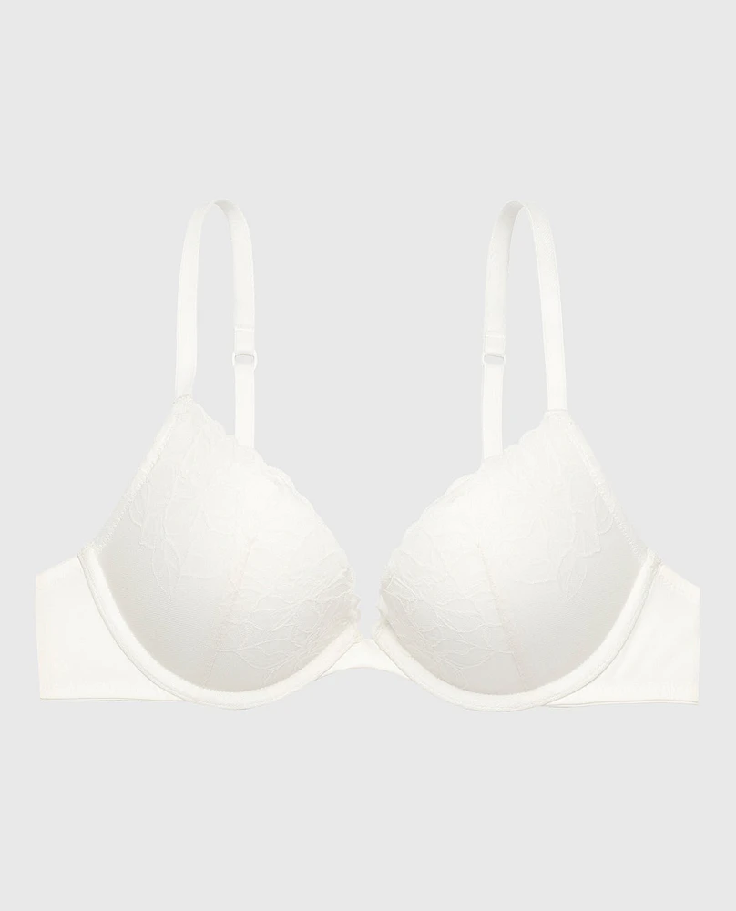 Lace Push Up Bra Ivory