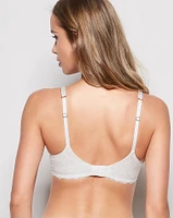Lightly Lined Balconette Bra with Lace Ivory