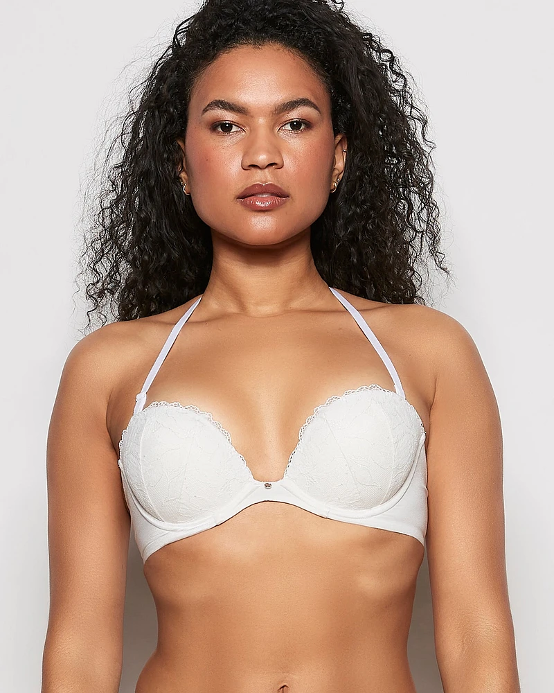 Strapless Push Up Bra Ivory