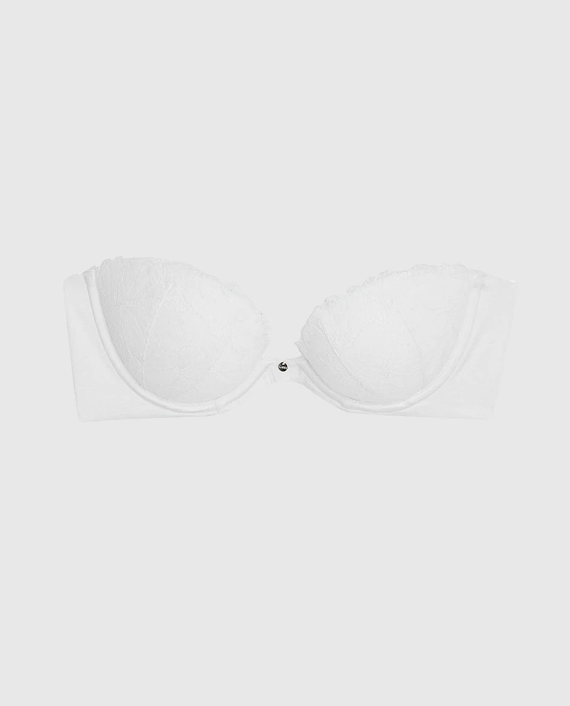 Strapless Push Up Bra Ivory