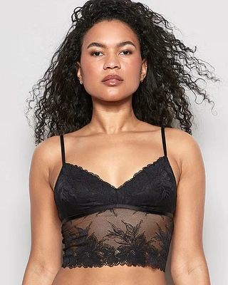 Long Line Bralette Black