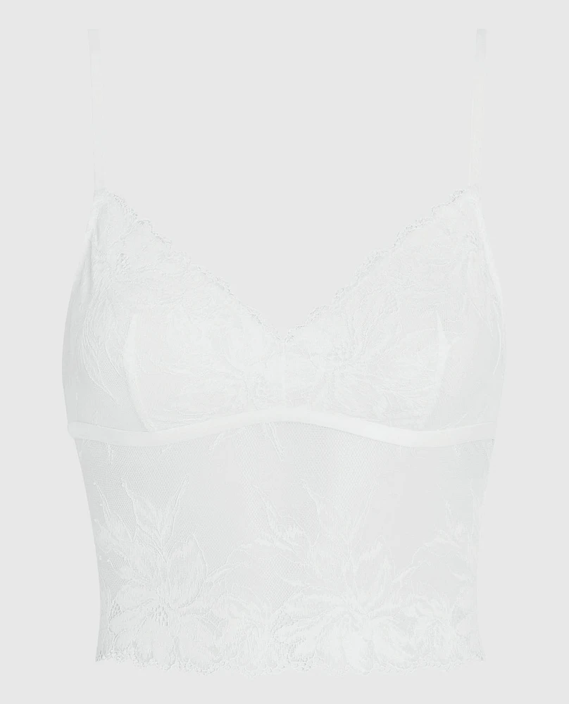 Long Line Bralette Ivory