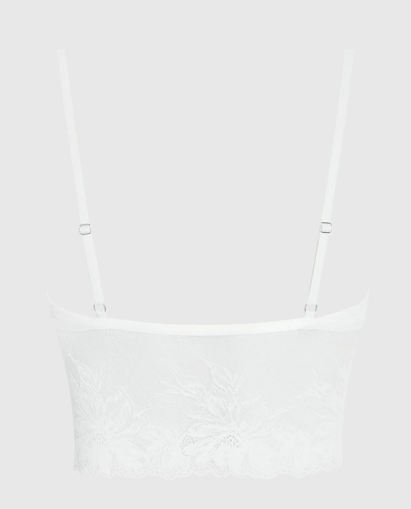 Long Line Bralette Ivory