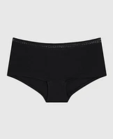 Culotte garçonne avec dentelle élémentaire noire