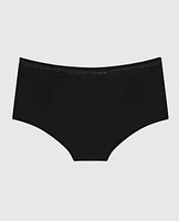 Culotte garçonne avec dentelle élémentaire noire