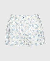 Textured Pajama Short She Sells Sea Shells