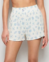 Textured Pajama Short She Sells Sea Shells