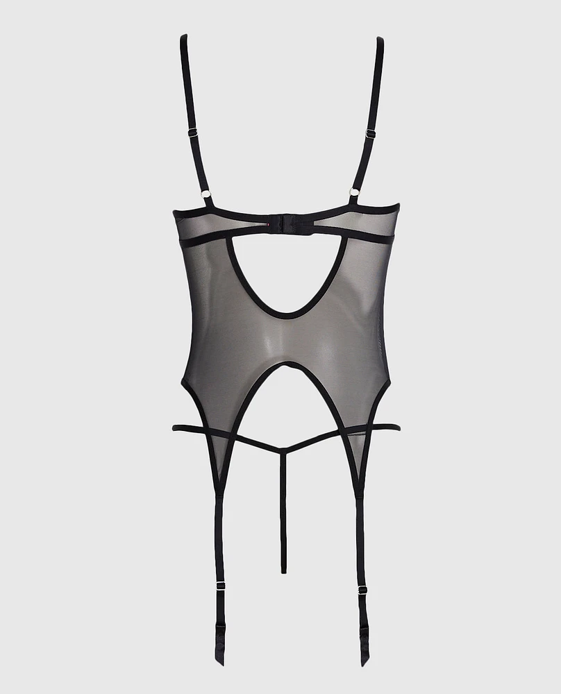 Mesh Hook-and-Eye Merrywidow Black