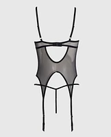 Mesh Hook-and-Eye Merrywidow Black