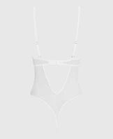 Lightly Lined Lace Bodysuit Ivory