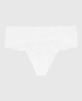Magnificent Lace Thong Panty Ivory