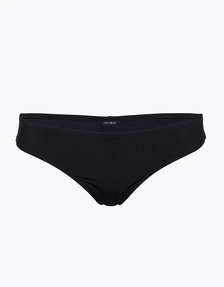 Brazilian Swim Bottom Tuxedo Black