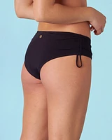 High Rise Swim Bottom Tuxedo Black