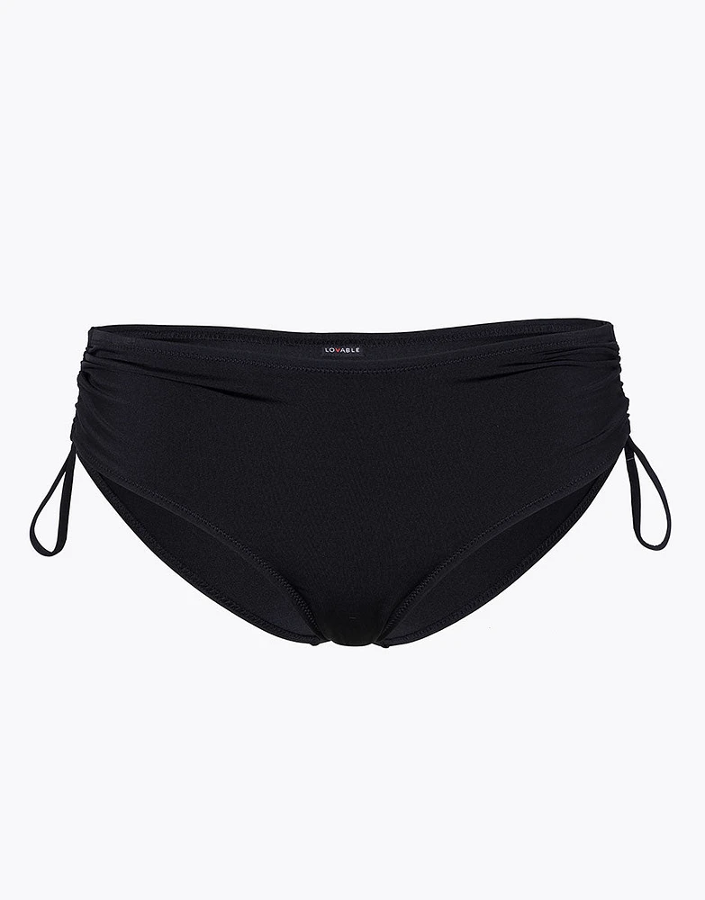High Rise Swim Bottom Tuxedo Black