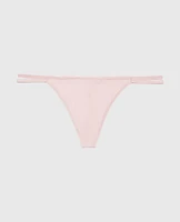 G-String Panty with Bamboo Ring Iced Lilac