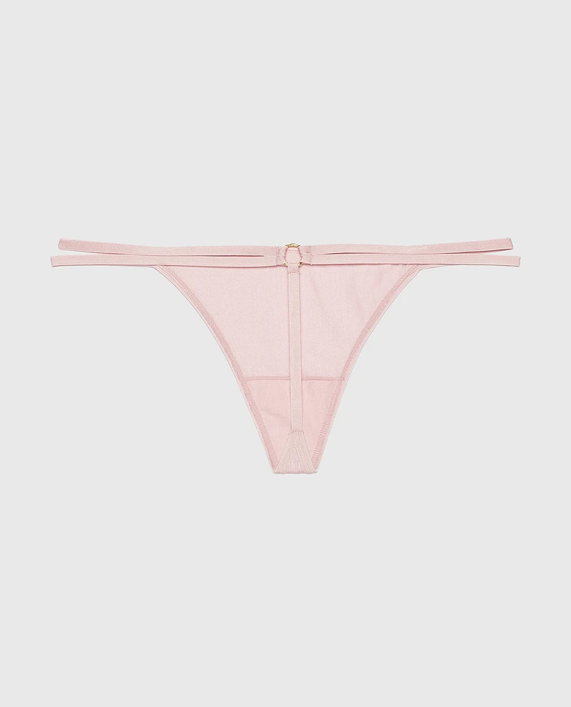 G-String Panty with Bamboo Ring Iced Lilac