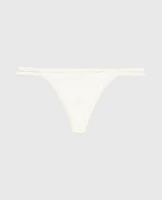 G-String Panty with Bamboo Ring Ivory